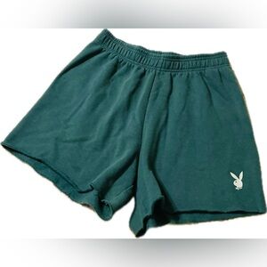 PLAYBOY x PACSUN Dark Teal Athletic Shorts